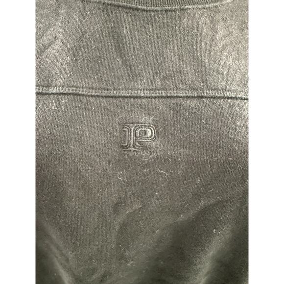 Victoria's Secret PINK Long Sleeve Crew Neck Black Crop Sweatshirt  Size M - Picture 2 of 11